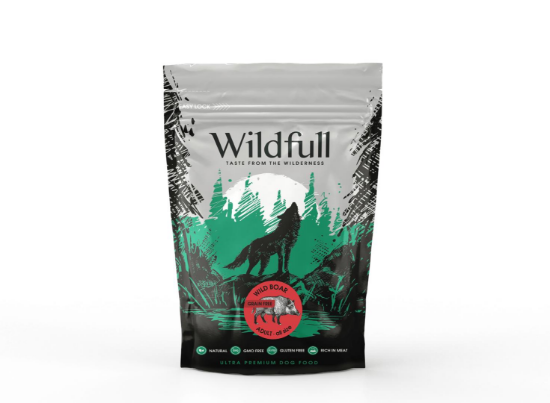 Wildfull dog wildboard all size - Пълноценна суха храна за израснали кучета от всички породи, без зърно, с месо от дива свиня, 700 гр.